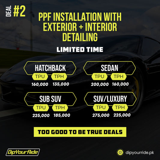 Deal # 2 PPF Installation With Exterior + Interior Detailing